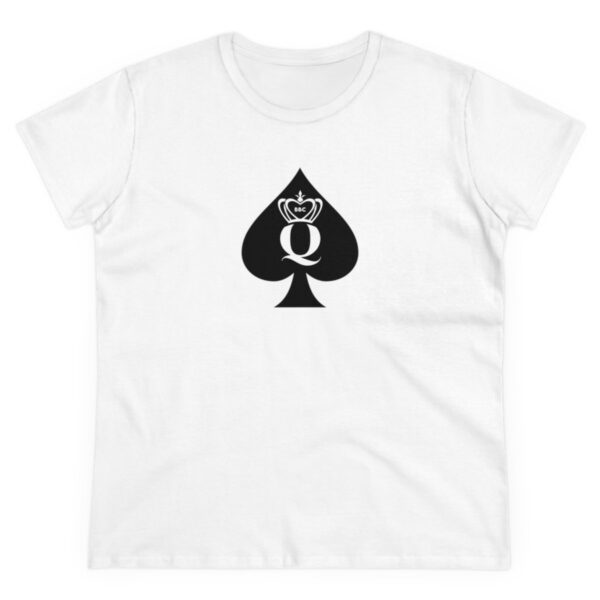 QOS BBC Queen Black & White Logo Women's  Cotton Tee - Image 2