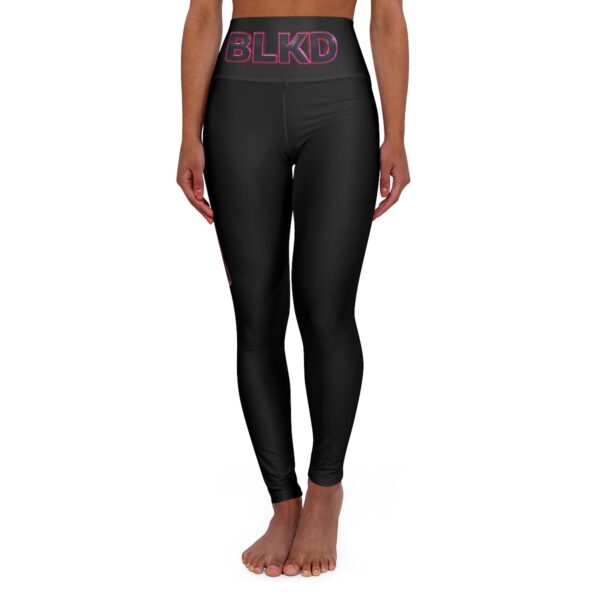 BLACKED Pink Onyx High Waisted Yoga Leggings - Image 2