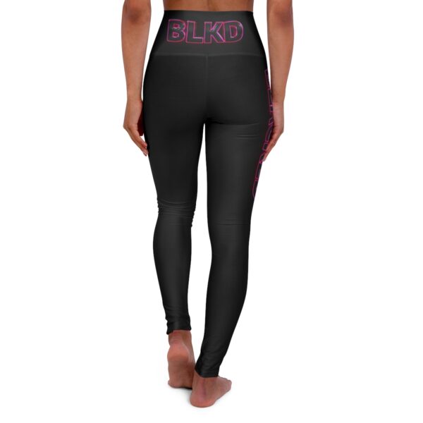 BLACKED Pink Onyx High Waisted Yoga Leggings - Image 3