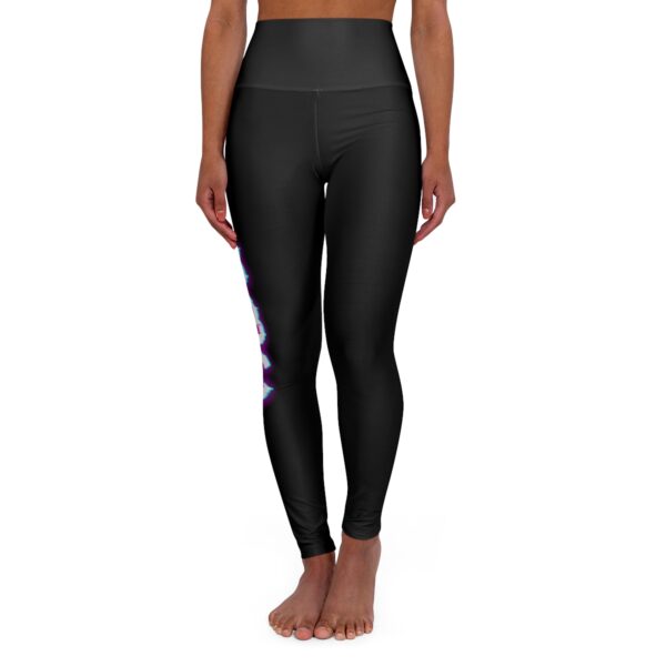 I Let BBC Nut In Me Glitch High Waisted Yoga Leggings - Image 2