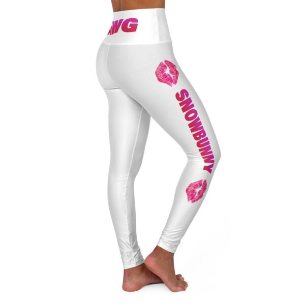 Snowbunny Pretty Ass White Girl Kisses High Waisted Yoga Leggings