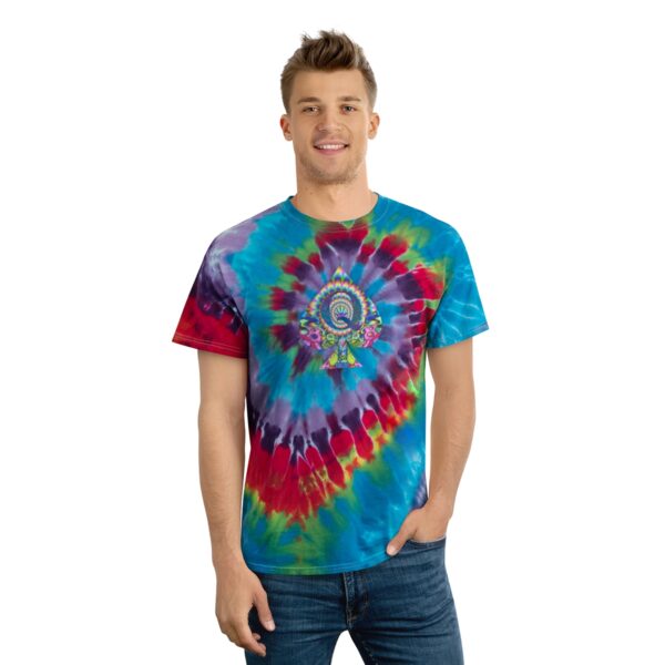 QOS Trippy Hippie Tie-Dye Tee, Spiral - Image 4