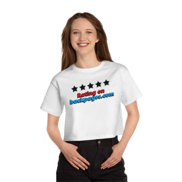 5 Star Rating On Backpages Women's Heritage Cropped T-Shirt