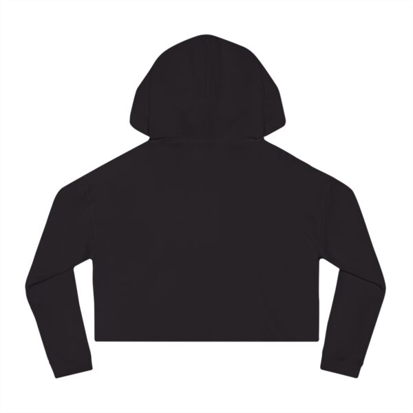 Blacked 3D Women’s Cropped Hooded Sweatshirt - Image 3