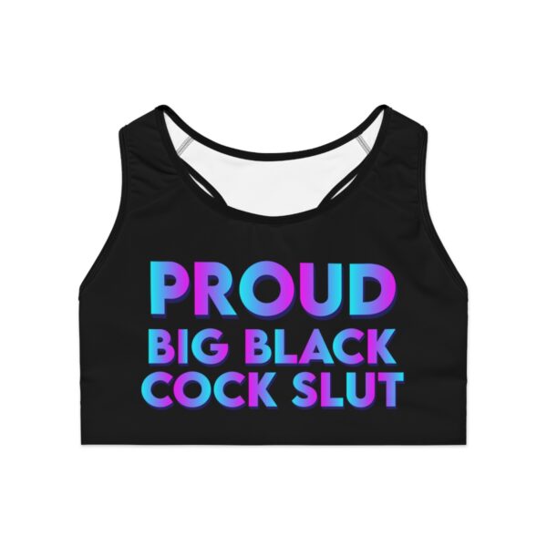 QOS PROUD BBC Slut Own That Shit 3D Gradient Sports Bra - Image 2