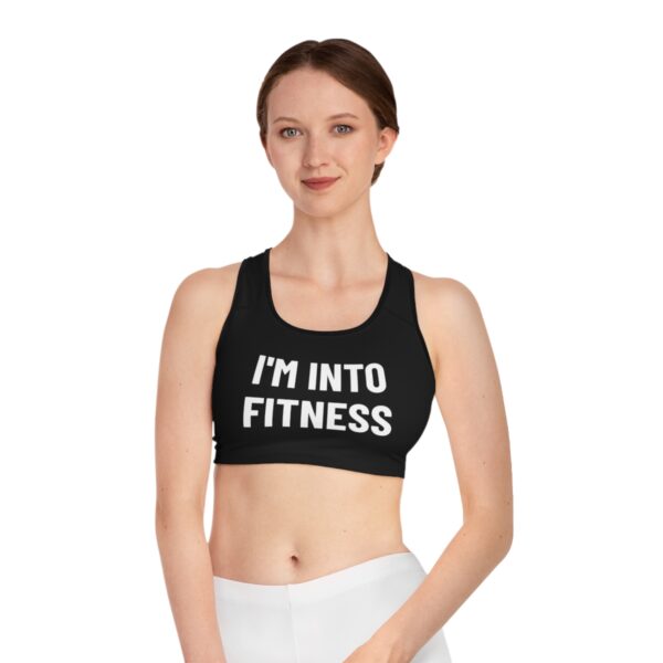 QOS Into Fitness Dick In My Belly Sports Bra