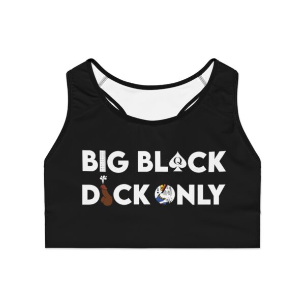 QOS Big Black Dick Only Sports Bra - Image 2