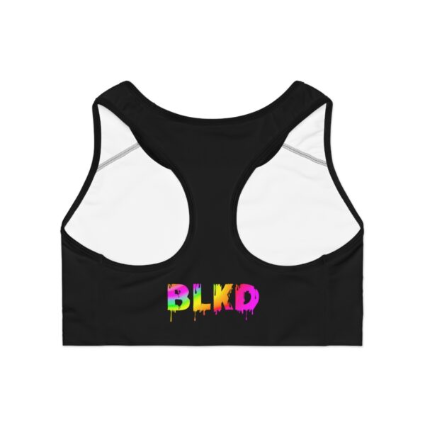 BLACKED Paint Drips Sports Bra - Image 3