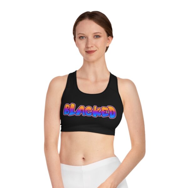 BLACKED Graffiti Sports Bra