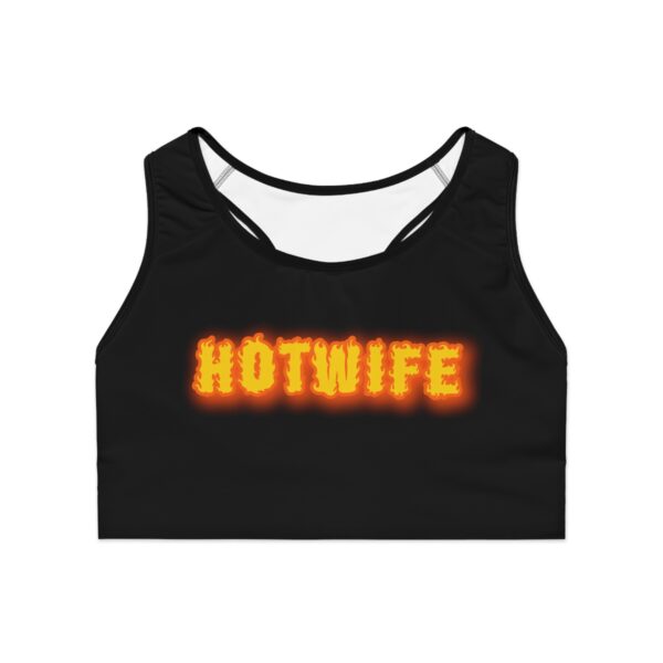 Hotwife Flaming Sports Bra Sports Bra - Image 2