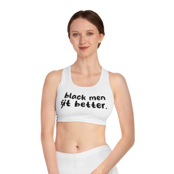 QOS Black Men Fuck It Better Sports Bra