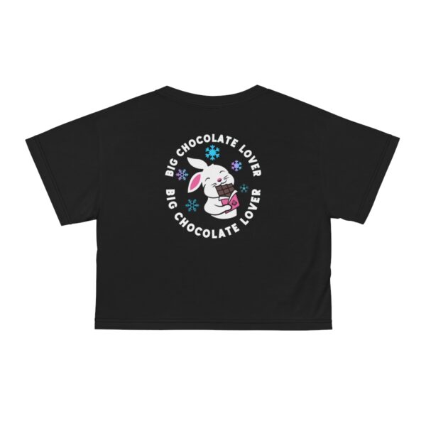 QOS BLKD Snowbunny Big Chocolate Lover Crop Tee - Image 7