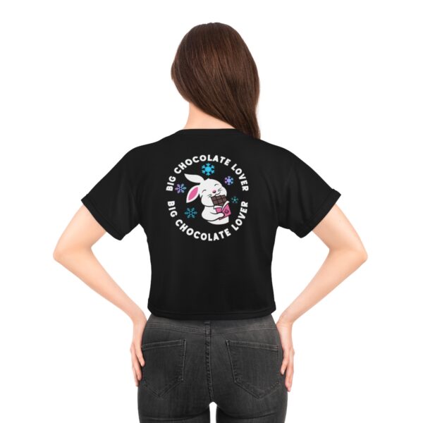 QOS BLKD Snowbunny Big Chocolate Lover Crop Tee - Image 8