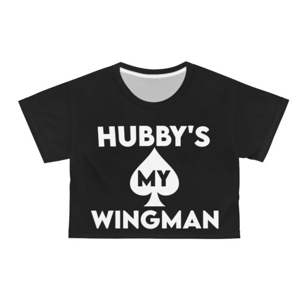 QOS Hubby's My Wingman Crop Tee - Image 6