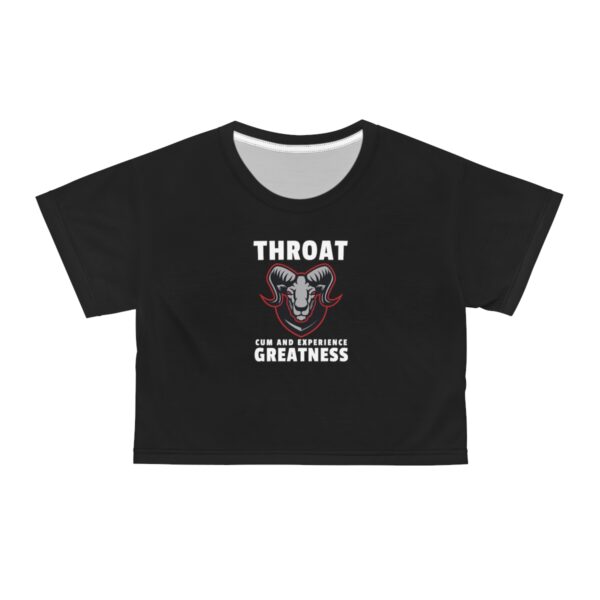 QOS Throat GOAT Cum And Experience Greatness Crop Tee - Image 10