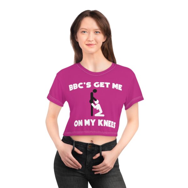 QOS BBC'S Get Me On My Knees Crop Tee - Image 5