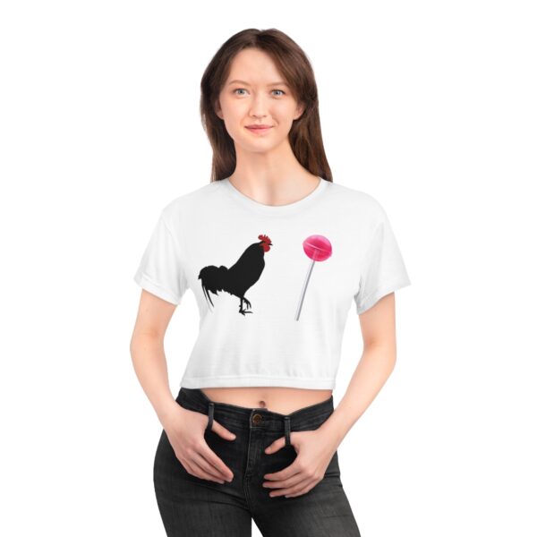 Black Cock Sucker Crop Tee - Image 5