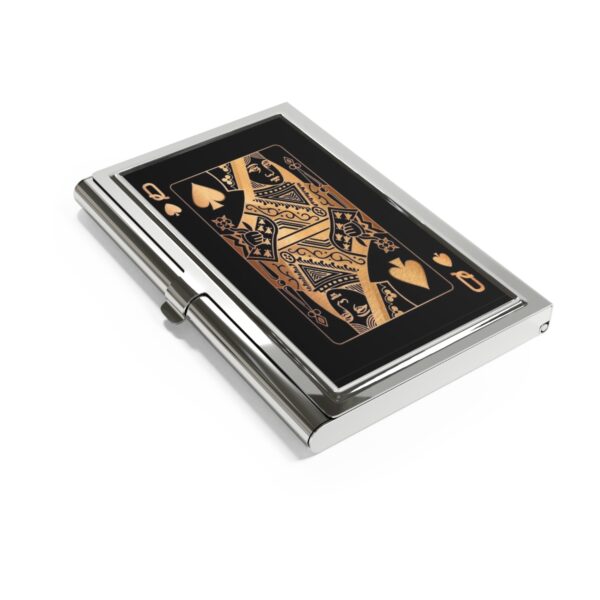 QOS Golden Business Card Holder - Image 3