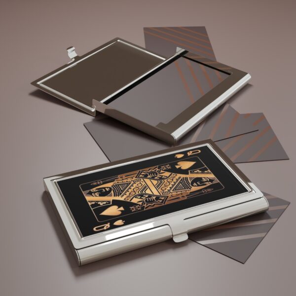 QOS Golden Business Card Holder - Image 6