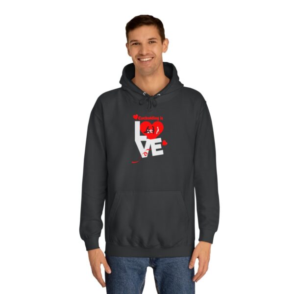 QOS BBC Cuckolding Is Love Unisex College Hoodie - Image 4