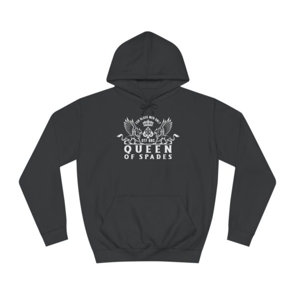 QOS BBC Royal Griffin Black Men Only Unisex College Hoodie - Image 2