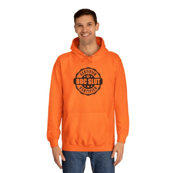 QOS BBC Certified BBC Slut Unisex College Hoodie - Image 8