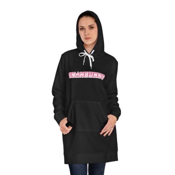 QOS Sn♠wbunny Face Women's Hoodie Dress - Image 9