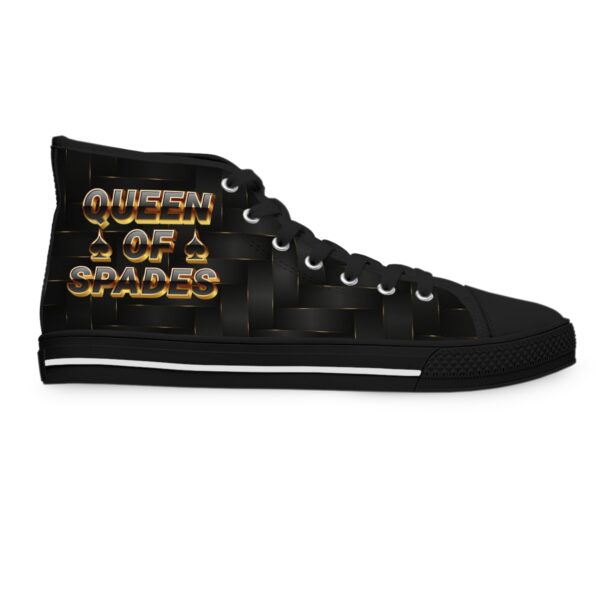 QOS BBC Slut Black And Gold Weave 3D High Top Sneakers - Image 7