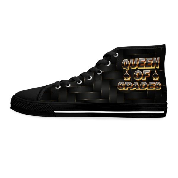 QOS BBC Slut Black And Gold Weave 3D High Top Sneakers