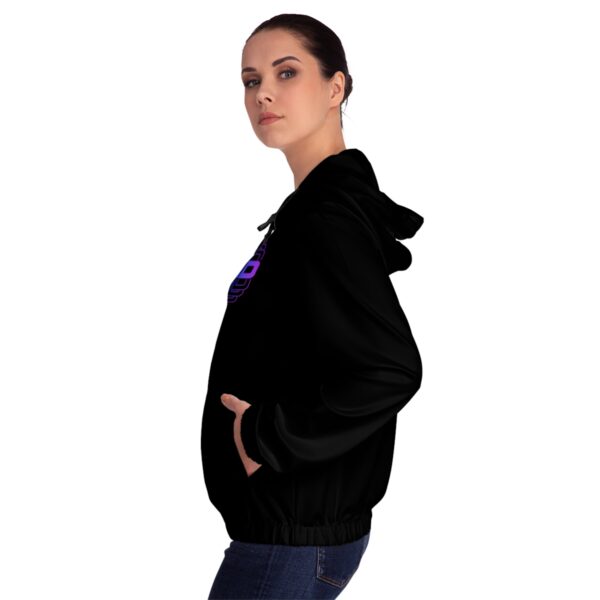 Blacked 3D Women’s Full-Zip Hoodie - Image 17