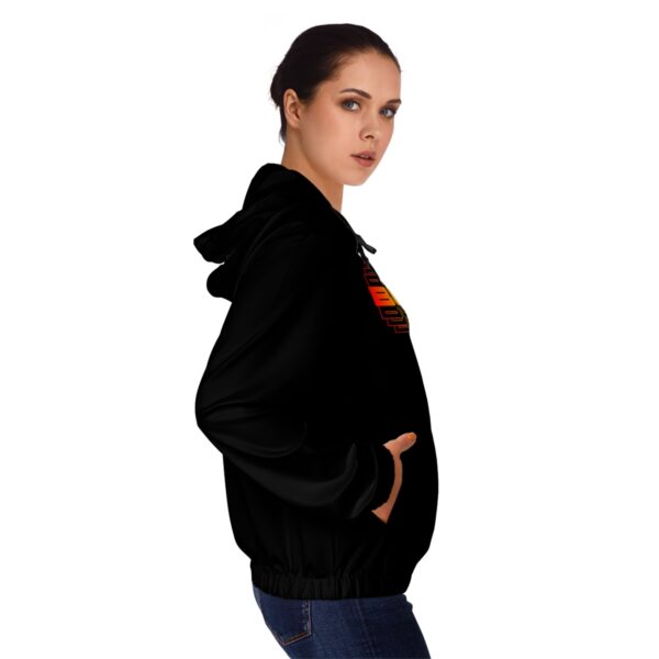 Blacked 3D Women’s Full-Zip Hoodie - Image 18