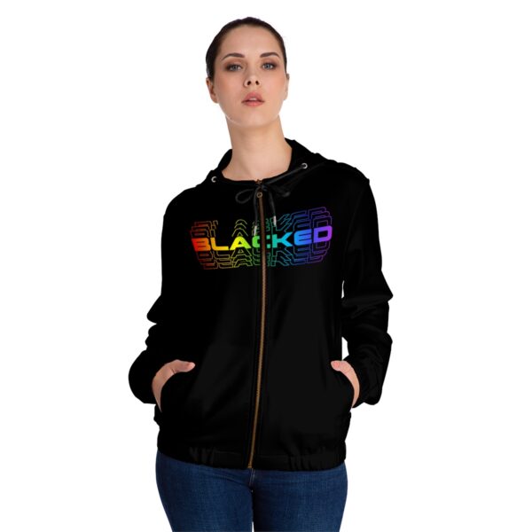 Blacked 3D Women’s Full-Zip Hoodie - Image 13