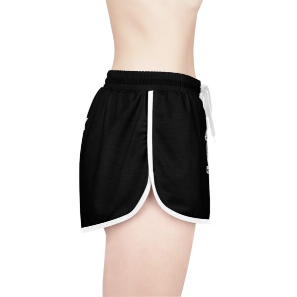 QOS Black Addict Proud BBC Slut Badge Women's Relaxed Shorts - Image 12