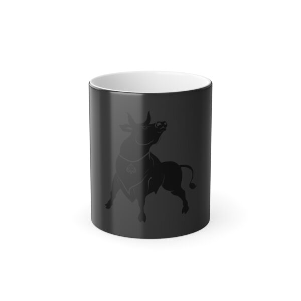 QOS Black Bull Color Morphing Mug, 11oz - Image 5