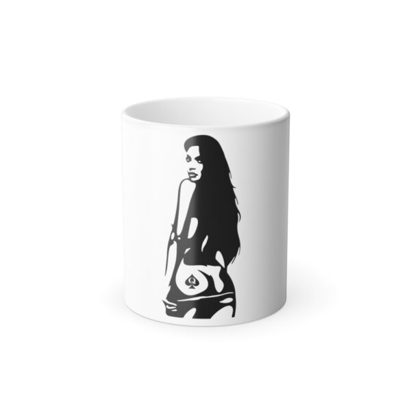 QOS Ass Tattoo Color Morphing Mug, 11oz