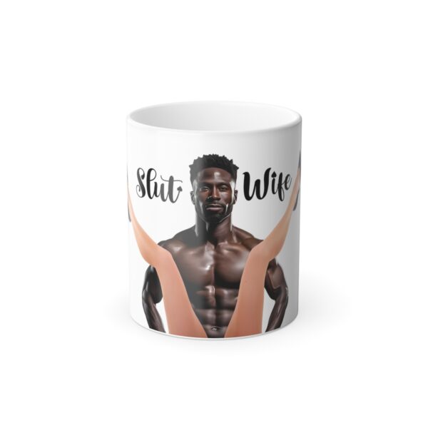 QOS Slut Wife BBC Between Color Morphing Mug, 11oz