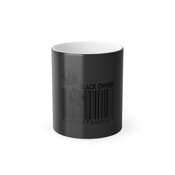 QOS Black Owned Barcode Color Morphing Mug, 11oz - Image 5