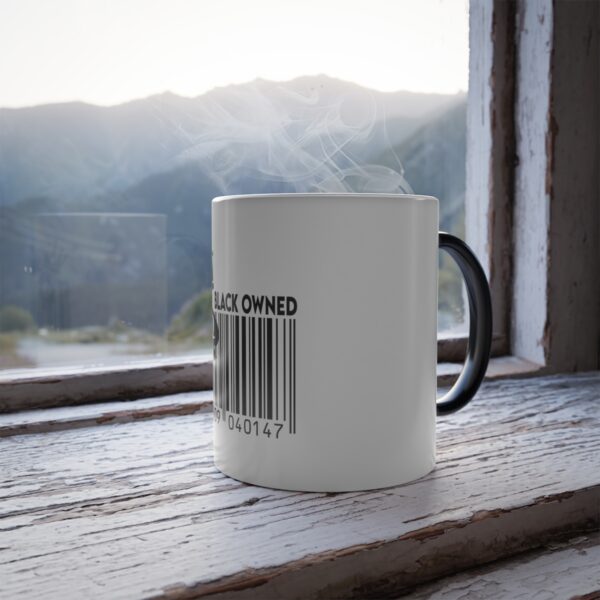 QOS Black Owned Barcode Color Morphing Mug, 11oz - Image 7