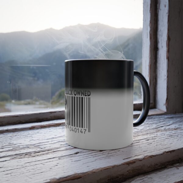 QOS Black Owned Barcode Color Morphing Mug, 11oz - Image 8