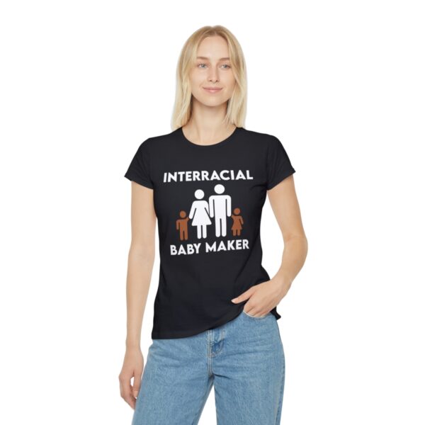 Interracial Baby Maker Cuckold Stick Figure Family Women's T-Shirt