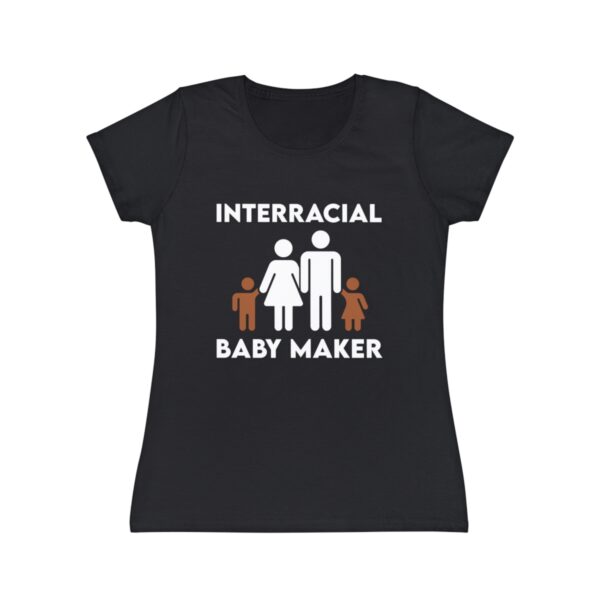 Interracial Baby Maker Cuckold Stick Figure Family Women's T-Shirt - Image 2