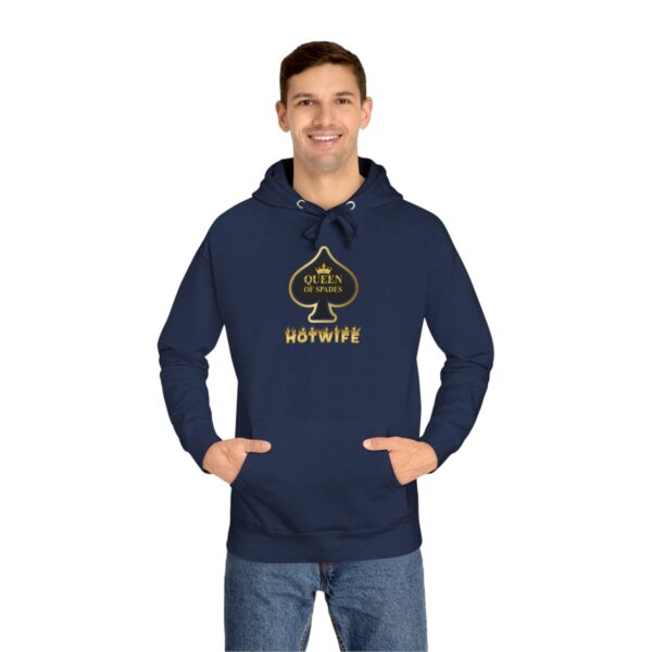 QOS Royalty Outline Spade Hotwife Unisex Fleece Hoodie - Image 4