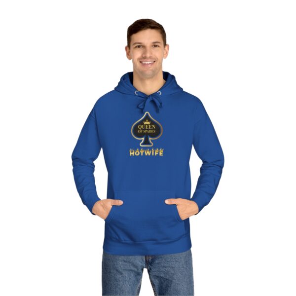 QOS Royalty Outline Spade Hotwife Unisex Fleece Hoodie - Image 11