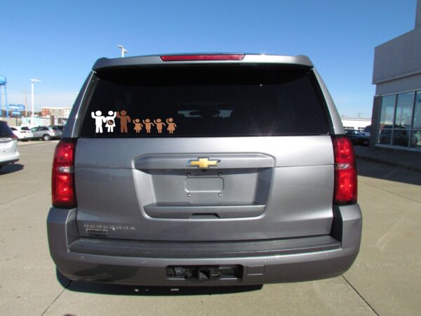 Cuckold Stick Figure Family Window Stickers - Image 2