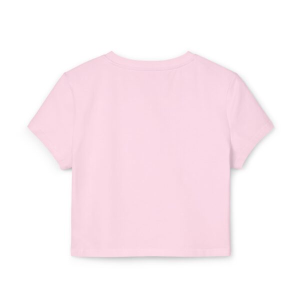 Snowbunny Cursive Gradient Women's Crop Top - Image 3